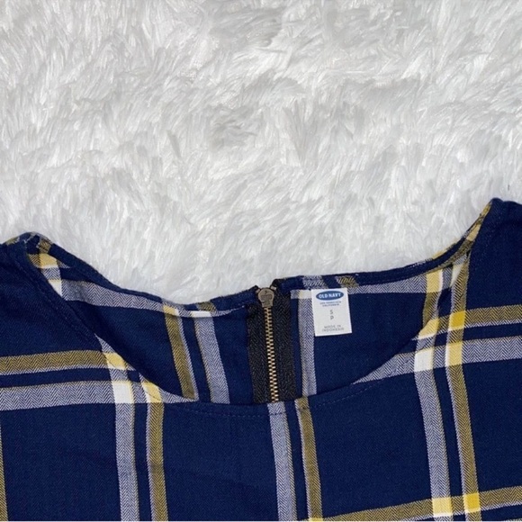 Old Navy Plaid Blue Dress(Size Small) - Picture 5 of 5